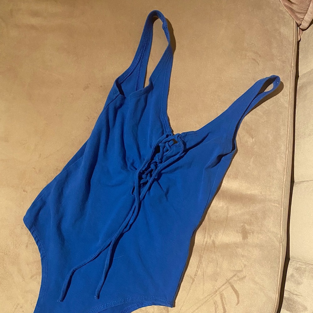 TOPSHOP Blue Tank Bodysuit